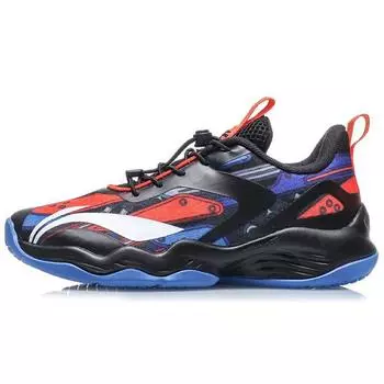 Детские баскетбольные кроссовки Li Ning Youth с нескользящей подошвой, амортизирующие, износостойкие, с отскоком, с низким верхом, черные, синие, оранжевые YKBQ014-5 40