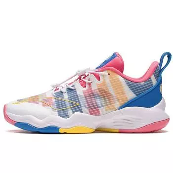 Детские баскетбольные кроссовки Li Ning Youth Letter с амортизацией, поддержкой отскока и низким верхом, детские баскетбольные кроссовки YKBS046-53 37