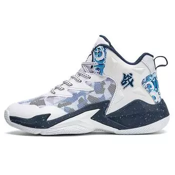 Детские баскетбольные кроссовки сетчатые дышащие новые для мальчиков амортизация подростковые настоящие боевые трение звук большие детские спортивные кроссовки 31