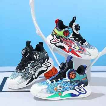 Детские баскетбольные кроссовки Сетчатые кроссовки для мальчиков Кроссовки для мальчиков Size 31,Foot Length:19cm белый