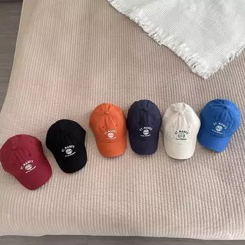 Детские бейсболки, шляпа с вышивкой букв, солнцезащитные шляпы