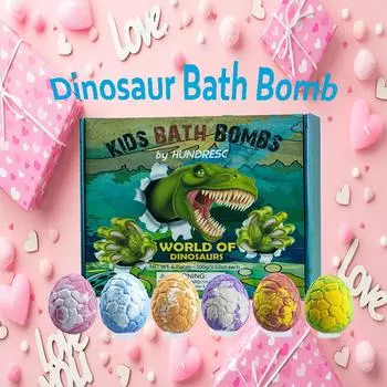 Детские бомбочки для душа в виде динозавра Шарик для душа для тела с ароматическим шариком для ванны Снимает усталость Массажная бомбочка для ванны и соль для ванны Подарок для ухода за кожей