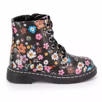 Детские ботильоны на молнии и шнуровке с цветочным принтом DOCKERS BY GERLI