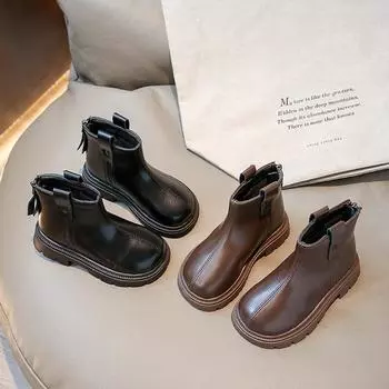 Детские ботильоны, осень/зима 2023, ботинки martin, модные ботинки для девочек 26