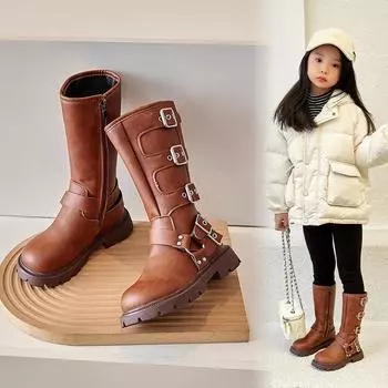 Детские ботинки Martin boots Knight midsole boots 27 коричневый