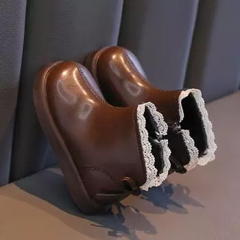 детские ботинки martin с мягкой подошвой кожаные ботинки 23