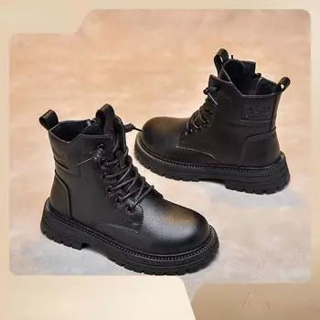 Детские ботинки, осень 2023. Нескользящие сапоги из тонкой кожи для мальчиков и девочек. 26