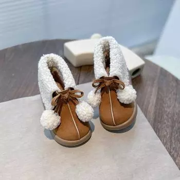 Детские ботинки весна и осень короткие ботинки для девочек с отогнутым краем модные теплые повседневные ботинки в британском стиле в стиле ретро для детей 23 чёрный