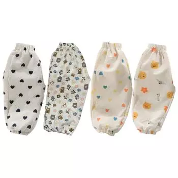 Детские брюки-фонарики с принтом. Летние брюки с защитой от комаров. Свободные тонкие брюки для мальчиков и девочек. 90