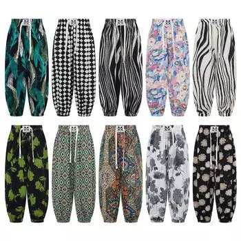 Детские брюки с эластичной резинкой на талии для мальчиков и девочек, легкие шаровары для пляжного отдыха, путешествий и домашней одежды 5-6 Years коричневый