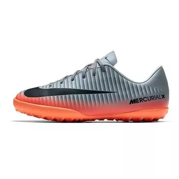 Детские бутсы Nike MercurialX Victory 6 CR7 TF GS Cool Grey металлик-гематит-волк-серый 852487-001