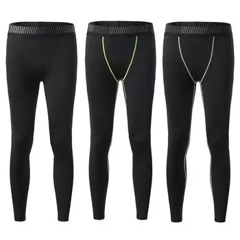 Детские быстросохнущие спортивные штаны, леггинсы, компрессионные длинные спортивные штаны M/24