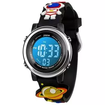 Детские часы для девочек и мальчиков, детские часы с 3D-мультфильмами и силиконовым ремешком, детские водонепроницаемые обучающие наручные часы для детей от 3 до 12 лет