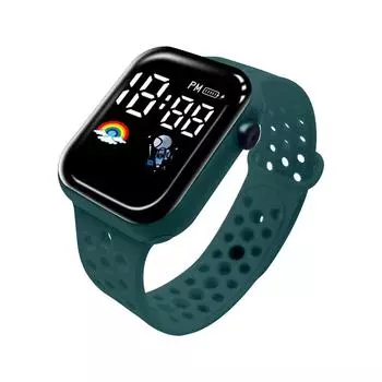 Детские часы, подходящие для студенческих уличных электронных часов, время отображения экрана часов One Size