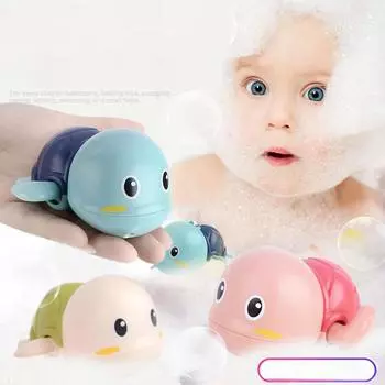 Детские черепаховые игрушки для ванны, детские игрушки для ванной, водные игрушки для родителей и детей One size синий