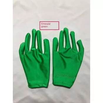 Детские цветные перчатки Детские белые перчатки для выступлений Перчатки для выступлений в детском саду Детские разноцветные перчатки для этикета Emerald green All yards