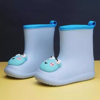Детские дождевики лето 2025 новые нескользящие резиновые сапоги для мальчиков детский сад детский дождевик милый мультяшный дождевик 14