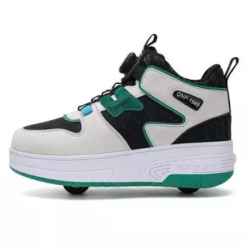 Детские двухколесные роликовые коньки со съемными колесами для мальчиков и девочек начальной школы 34