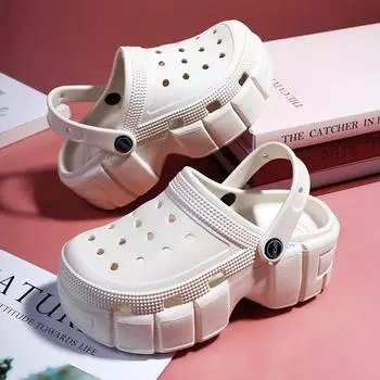 Детские дырочки обувь летние комнатные нескользящие тапочки для детей среднего и старшего возраста повседневные уличные пляжные детские сандалии для малышей 24 грязно-белый