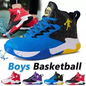 Детские дышащие кроссовки для бега. Баскетбольная обувь для мальчиков. Детская противоскользящая износостойкая спортивная обувь. Теннисная прогулочная обувь для мальчиков. 40 синий