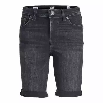 Детские джинсовые шорты прямого кроя черного цвета JACK & JONES 10 ans чёрный