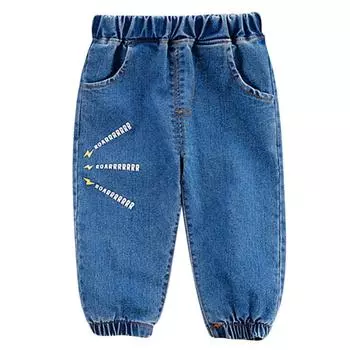 Детские джинсы с героями мультфильмов, детские брюки, брюки, джинсы, детские джинсы для мальчиков, детские джинсовые брюки, одежда для младенцев 110