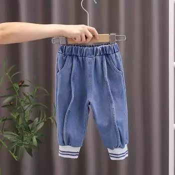 Детские джинсы. Удобные брюки для мальчиков в западном стиле. 80