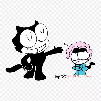 Детские Феликс Deviantart Феликс Кот Утюг на термопереносной печати виниловые нашивки наклейки для одежды DIY аппликации моющиеся нашивки