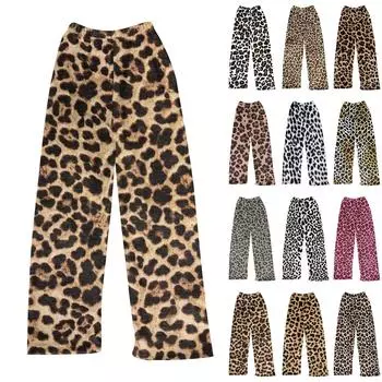 Детские фланелевые пижамные штаны повседневные домашние штаны 100 чёрный