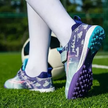 Детские футбольные бутсы для быстрого футзала, профессиональные тренировочные футбольные бутсы для закрытых помещений, нескользящие, сверхлегкие футбольные бутсы высшего уровня 30