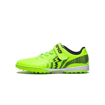 Детские футбольные бутсы Li Ning с логотипом и буквами цвета флуоресцентной ванили и зеленого цвета YKGU008-9 38