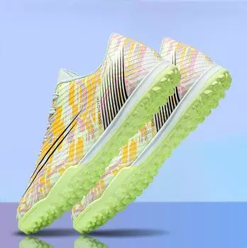 Детские футбольные бутсы Профессиональные тренировочные бутсы TF/AG Мужские футбольные бутсы Кроссовки Детские футбольные бутсы для футзала на газоне для мальчиков Размер 34-45 33 зелёный