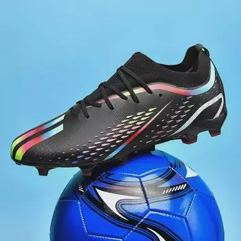Детские футбольные бутсы с высоким верхом и вязаными носками для полей с искусственным покрытием и площадок для гольфа Size 36