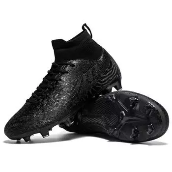 Детские футбольные бутсы с высоким верхом, мужские спортивные футбольные бутсы большого размера с гвоздями для улицы 32