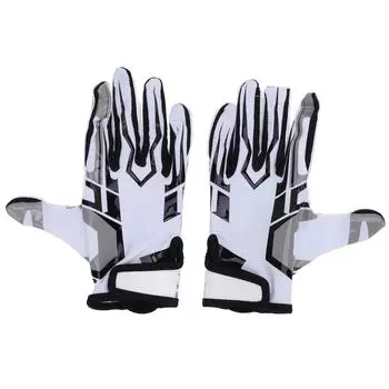 Детские футбольные перчатки, противоскользящие, силиконовые, дышащие, мягкие, эластичные, регулируемые, запястья, белые, молодежные, широкие YS