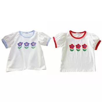 Детские футболки для детей 1–7 лет. Простая летняя удобная футболка с тремя цветами. 140