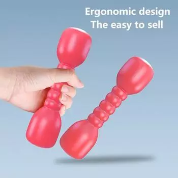 Детские гантели с удобной ручкой для рук красный