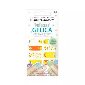 Детские гелевые полоски для ногтей Glossy Blossom Princess Jellica, Petite Duck, 1 шт.