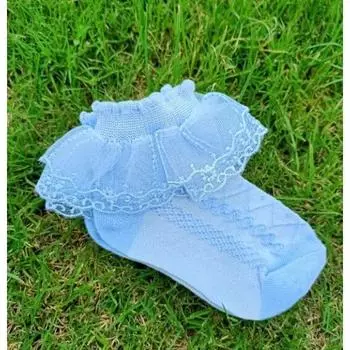 Детские гольфы-пачки для девочек, гольфы до колена, с оборками, хлопковые, детские носки до щиколотки, фотография, шелковая лента, бантик, кружевные носки S 1 to 2Year