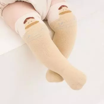 Детские гольфы с рисунком, корейский стиль, носки для младенцев, удобные гетры для новорожденных XS розовый