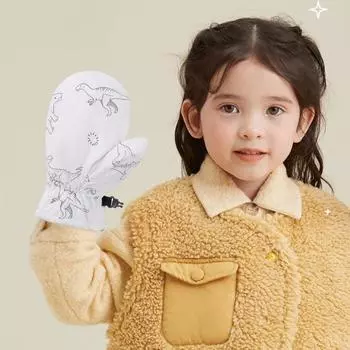 Детские горнолыжные перчатки, зимние теплые водонепроницаемые варежки для мальчиков и девочек, мягкие ветрозащитные перчатки с флисовой подкладкой для занятий спортом на открытом воздухе, для велоспорта и катания на лыжах S розовый