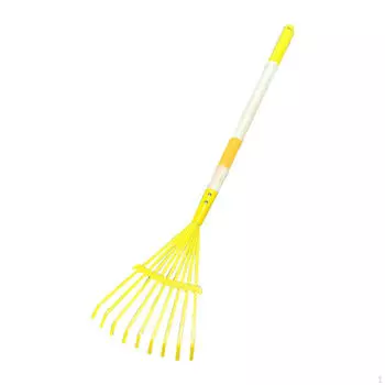 Детские грабли для листьев, Портативные, Практичные, Простые в использовании, Компактные 76 см, Для сада и газона