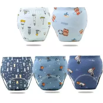 Детские хлопковые марлевые подгузники, сетчатые обучающие штаны, детские штаны для приучения к горшку, детское нижнее белье 100 9-12KG