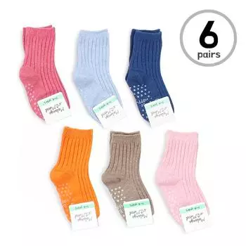 Детские хлопковые нескользящие базовые носки пастельных тонов B12 РАЗМЕР-S2 8 - 10 cm