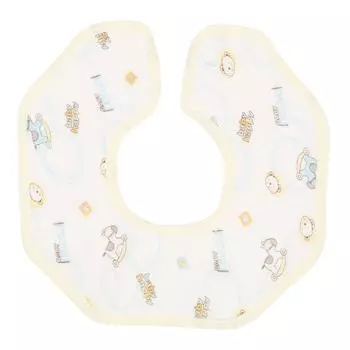 Детские хлопковые слюнявчики унисекс, мягкие, удобные, впитывающие, слюнявчик для слюнотечения, для еды, светло-желтый светло-желтого