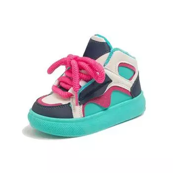 Детские хлопковые туфли New Bread Shoes Милые детские хлопковые ботинки для девочек Мягкая подошва с нескользящей подкладкой из флиса Ботильоны для мальчиков начальной школы 26 чёрный