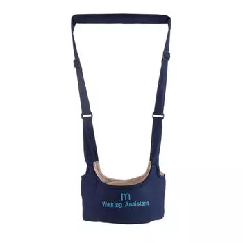 Детские ходунки, Инструмент для обучения ходьбе младенцев, Защита от падения и удушения, Безопасные летние дышащие ходунки для малышей One Size тёмно-синий