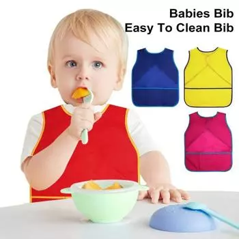 Детские художественные фартуки, халат с карманами, красочный детский фартук для рукоделия, дома, кухни, класса розы красного