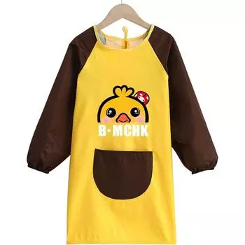 Детские художественные фартуки, водонепроницаемые детские игровые фартуки для малышей. Детское художественное пальто с карманами с длинными рукавами. Детские фартуки для рисования, рукоделия, водных игр. 85*58*50cm,M
