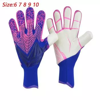 Детские и взрослые вратарские перчатки, утолщенные латексные футбольные футбольные противоскользящие защитные футбольные детские вратарские перчатки size 7
